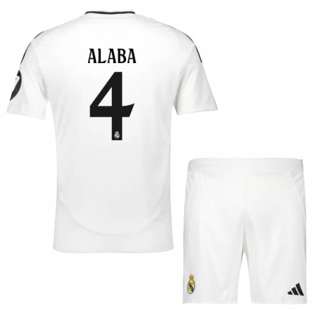 Real Madrid Alaba 4 Børn Hjemme 2024-25 - Fodboldtrøjer (S/S) Real Madrid Alaba 4 Børn Hjemme 2024-25 - Fodboldtrøjer (S/S)